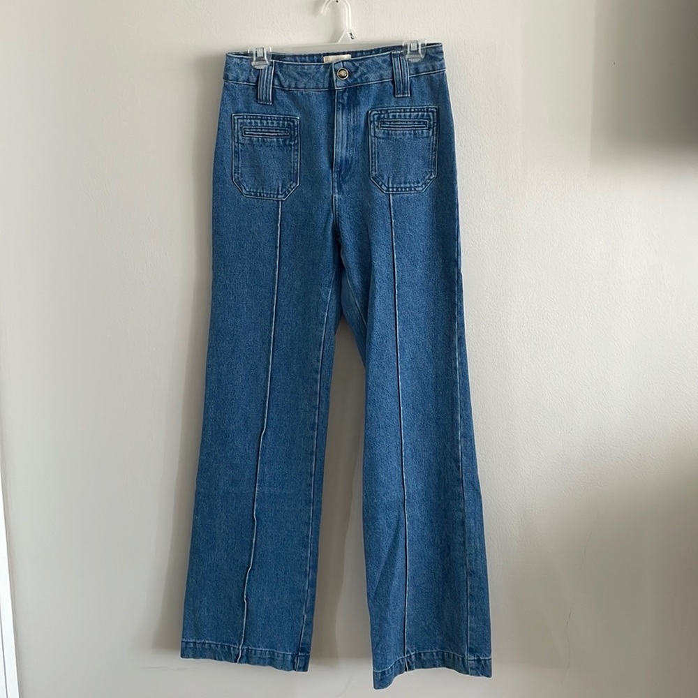 Sezane Augusto Wide Leg Trouser Jeans